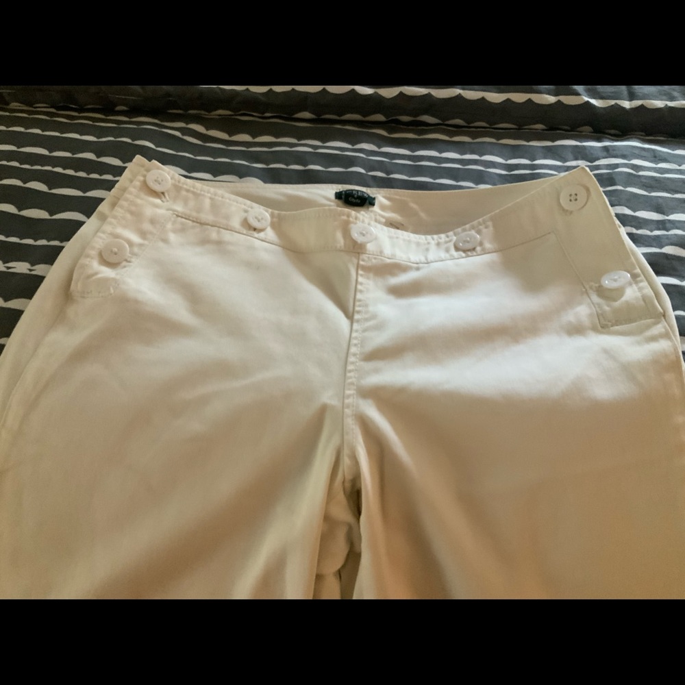 White J Crew Sailor Pants